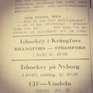 Ishockeymatch i Krångfors